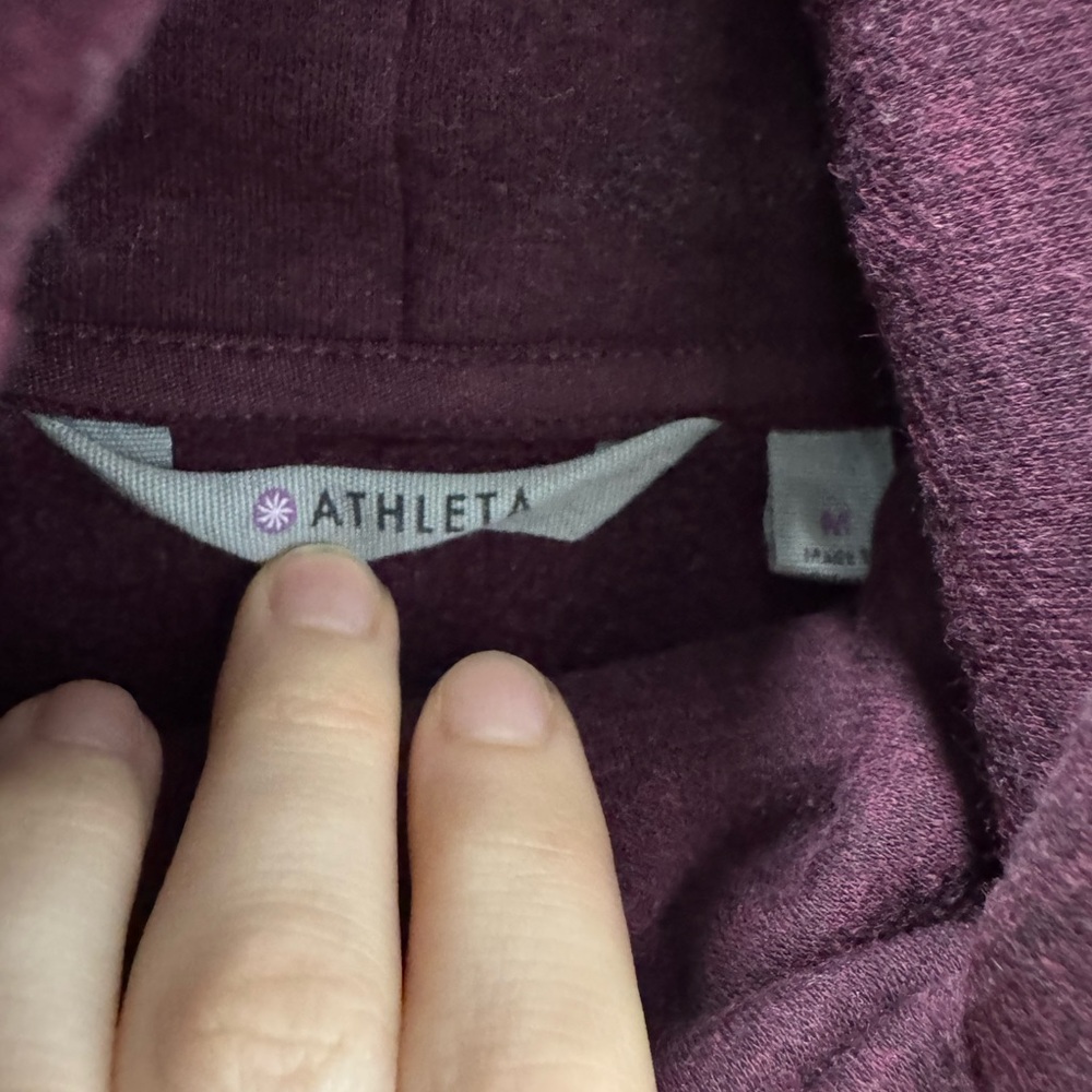 Athleta Maroon Sweatshirt - Picture 3 of 5